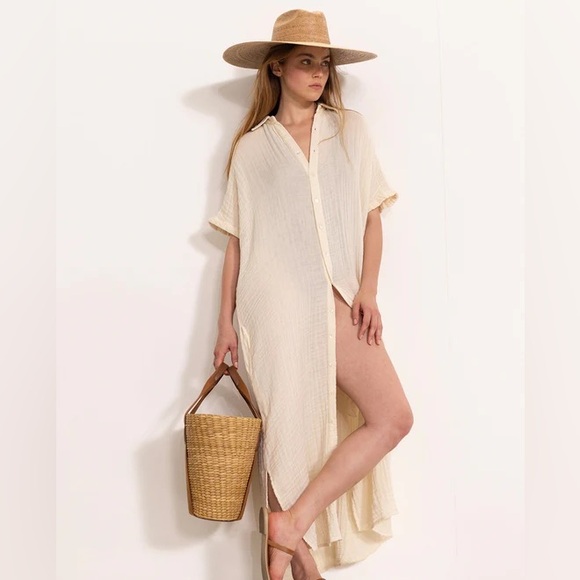 Zara Dresses & Skirts - Zara Cream Textured Dress    NWOT